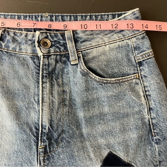 G-Star Raw Jeans Women 26 Boyfriend Patched Velvet Midge Sec High Waist B25 - Picture 12 of 12